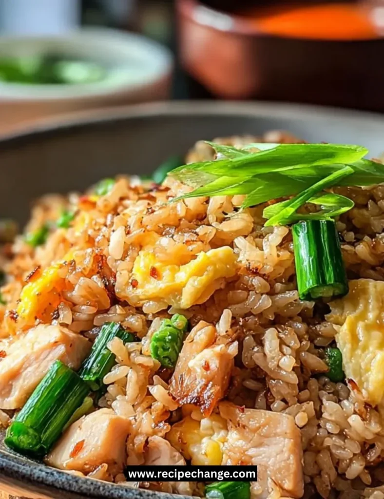 Creamy Romesco pasta topped with fresh herbs and roasted vegetables