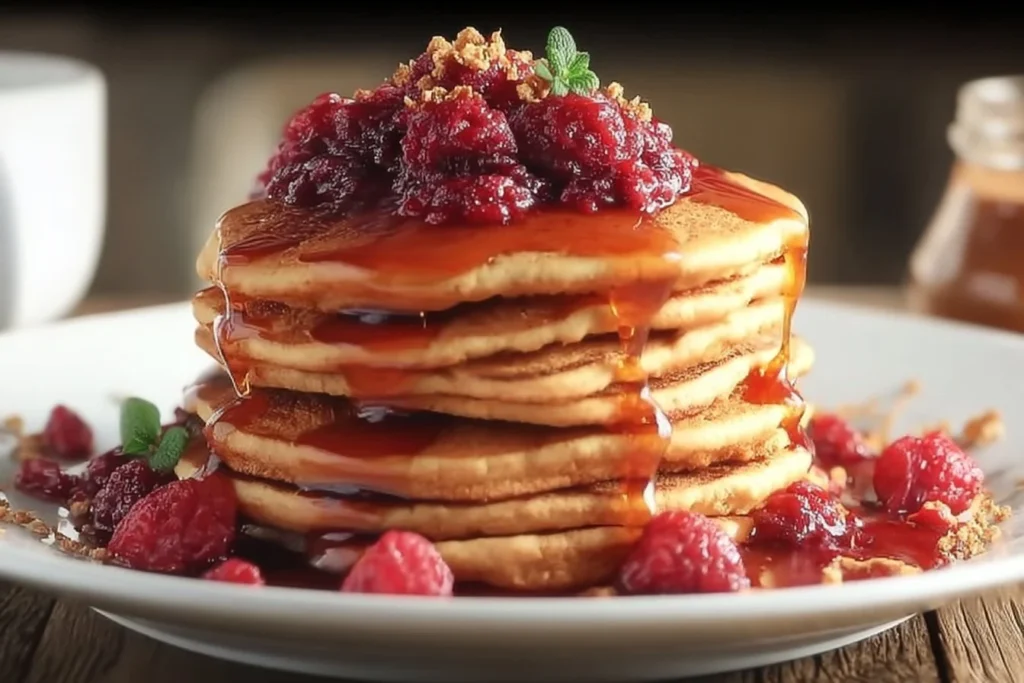 Asparagus, Pancetta, and Goat’s Cheese Quiche freshly baked and garnished