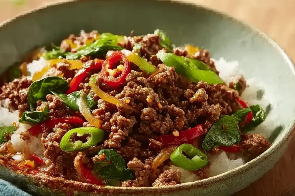 Cheesy cauliflower cakes on a plate, garnished with herbs