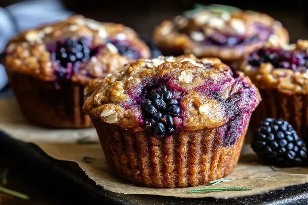 Bowl of creamy custard oatmeal topped with fruits and nuts