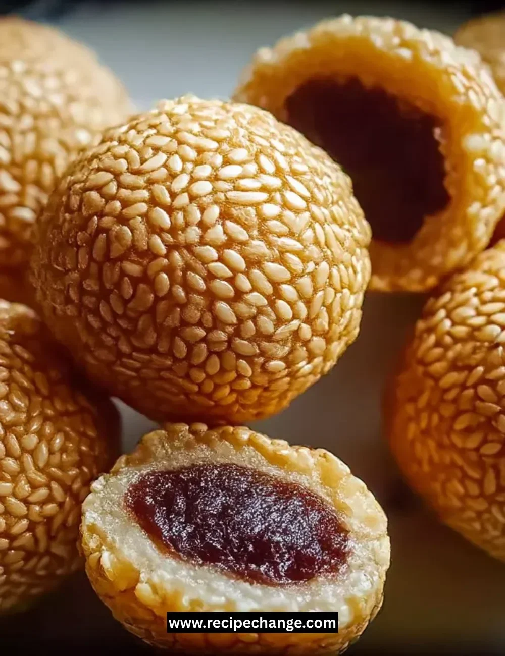 Golden Fried Potato Kibbeh Balls served on a plate with dipping sauce