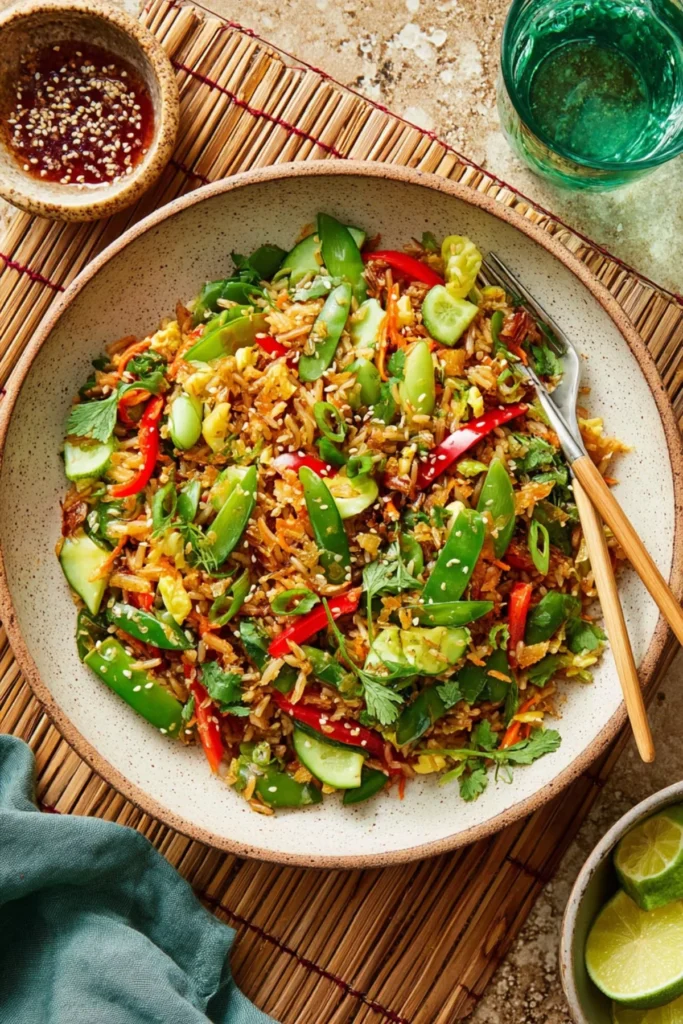 Plate of Garlic-Brown Sugar Chicken Thighs garnished with herbs