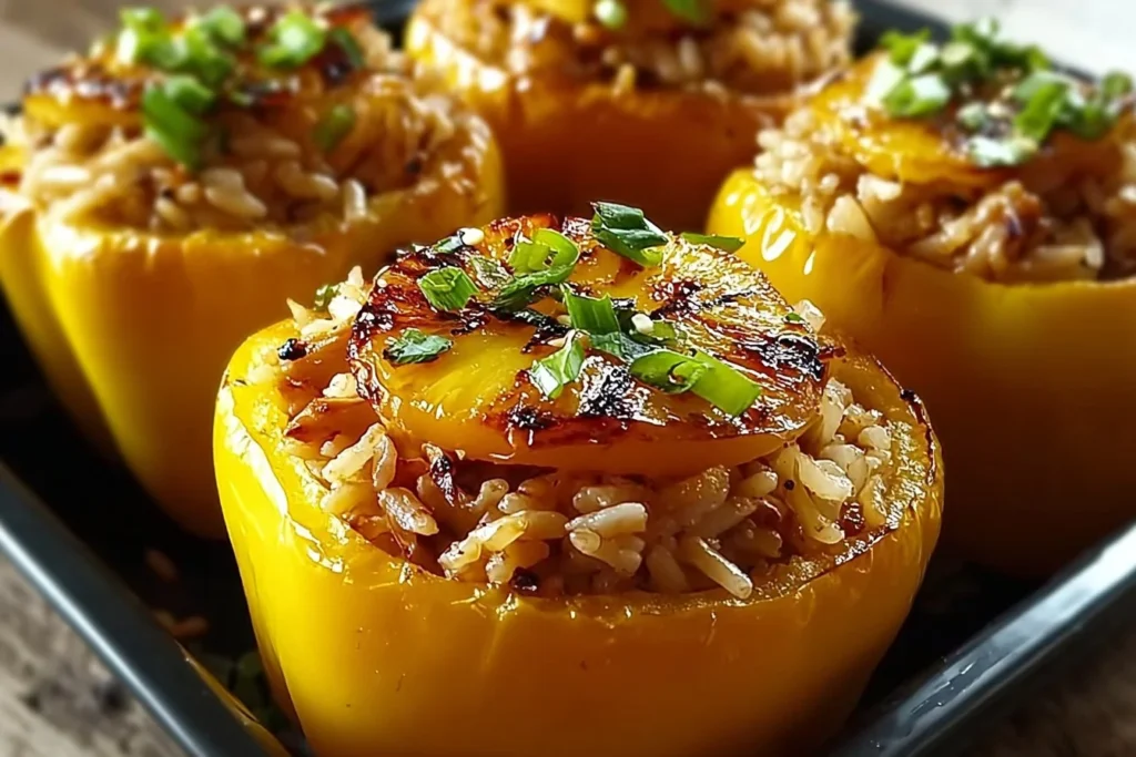 Garlic Butter Chicken Alfredo Stuffed Shells topped with herbs and cheese
