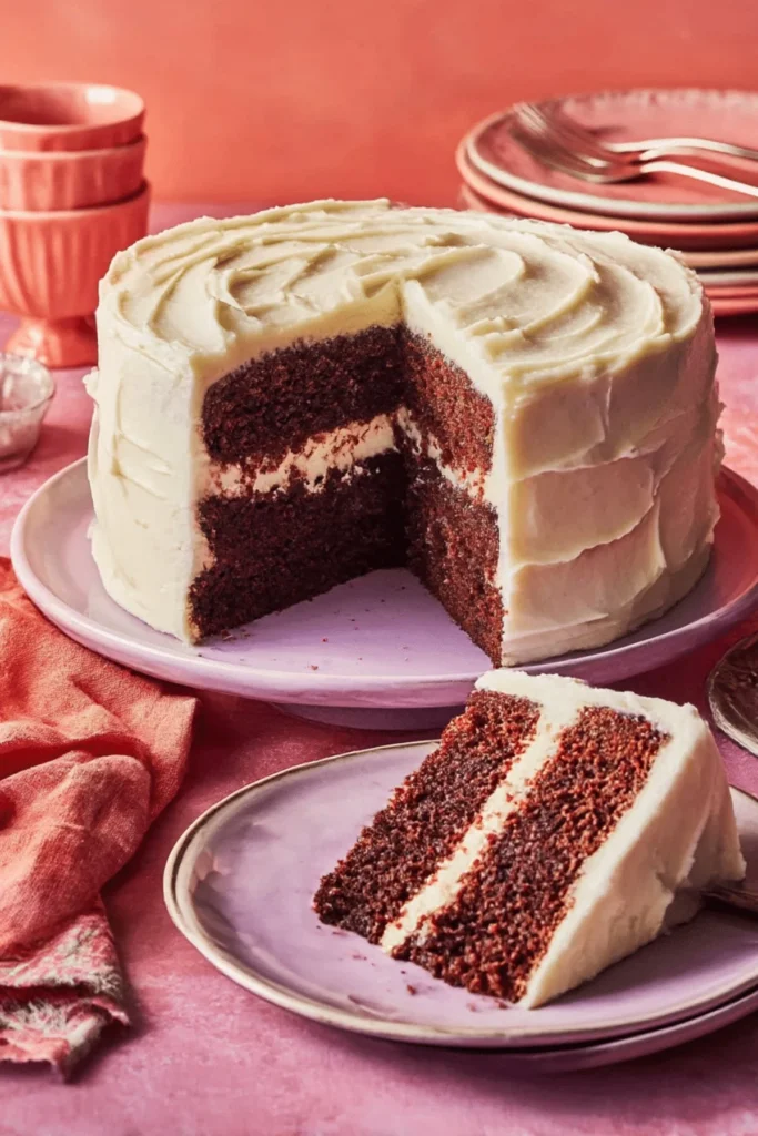 Slice of McLeod Farms' Fresh Peach Pound Cake topped with peach slices