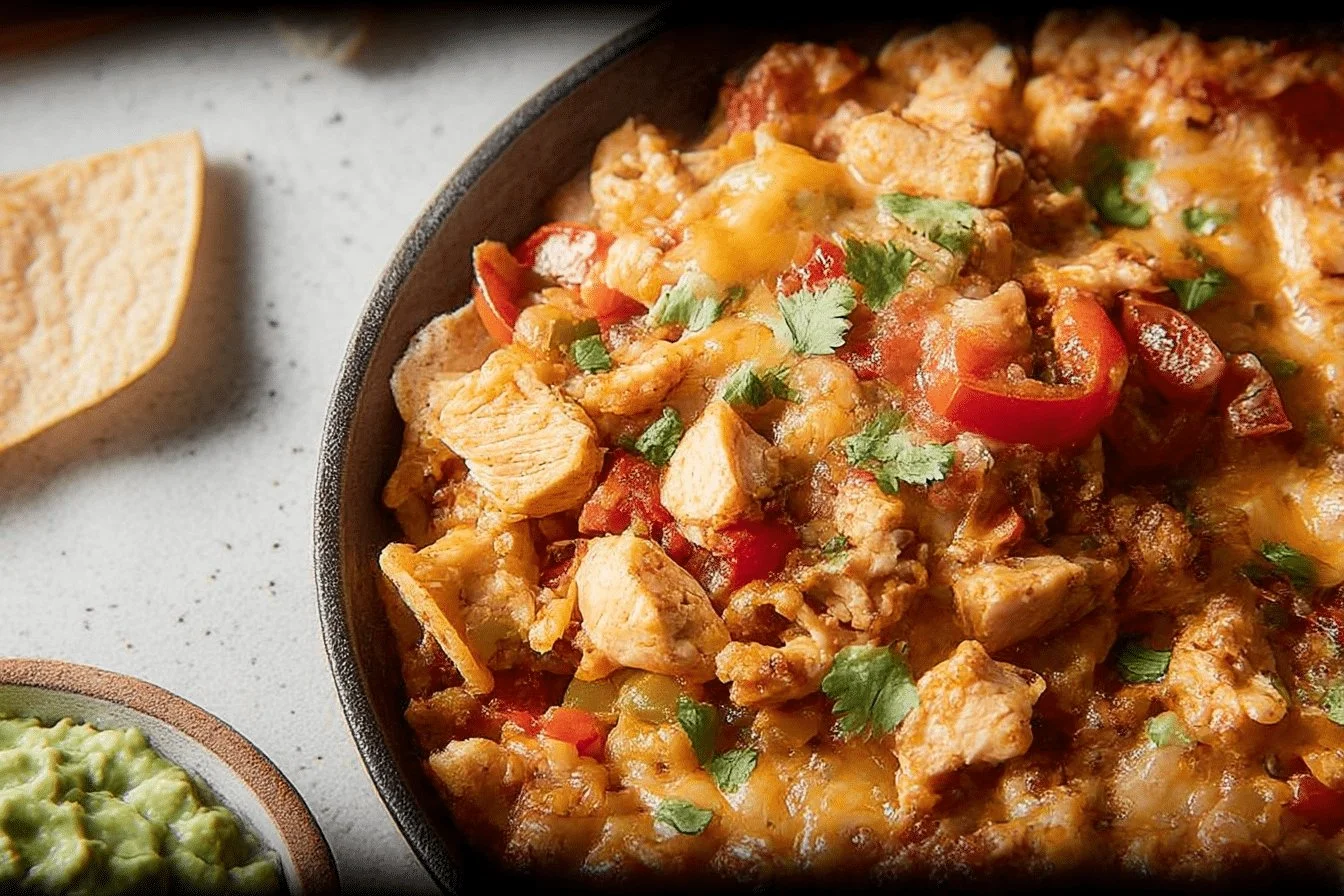 Deliciously baked strawberry cheesecake topped with fresh strawberries