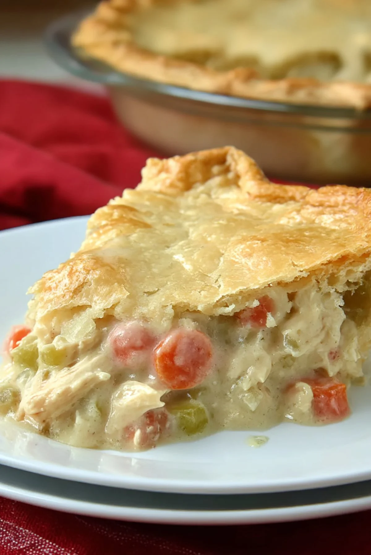 Freshly baked Rhubarb Custard Scones on a plate, garnished with a sprig of mint.