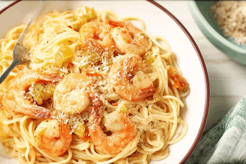 Sheet-pan chicken fajitas with colorful peppers and spices ready to serve.