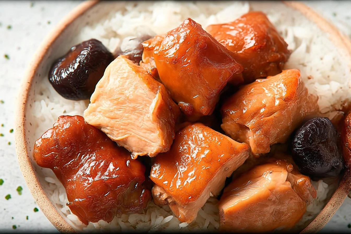 Delicious Slow Cooker Olive Garden Chicken Pasta in a bowl