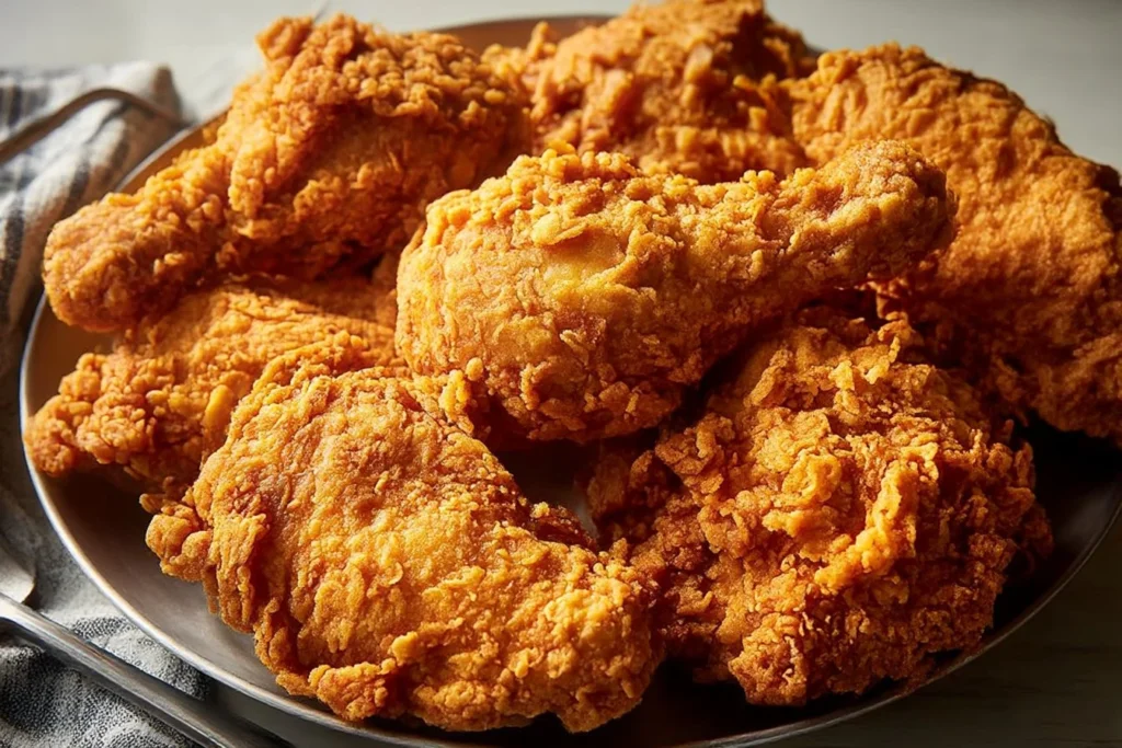 Delicious soy sauce chicken garnished with herbs and served on a plate.