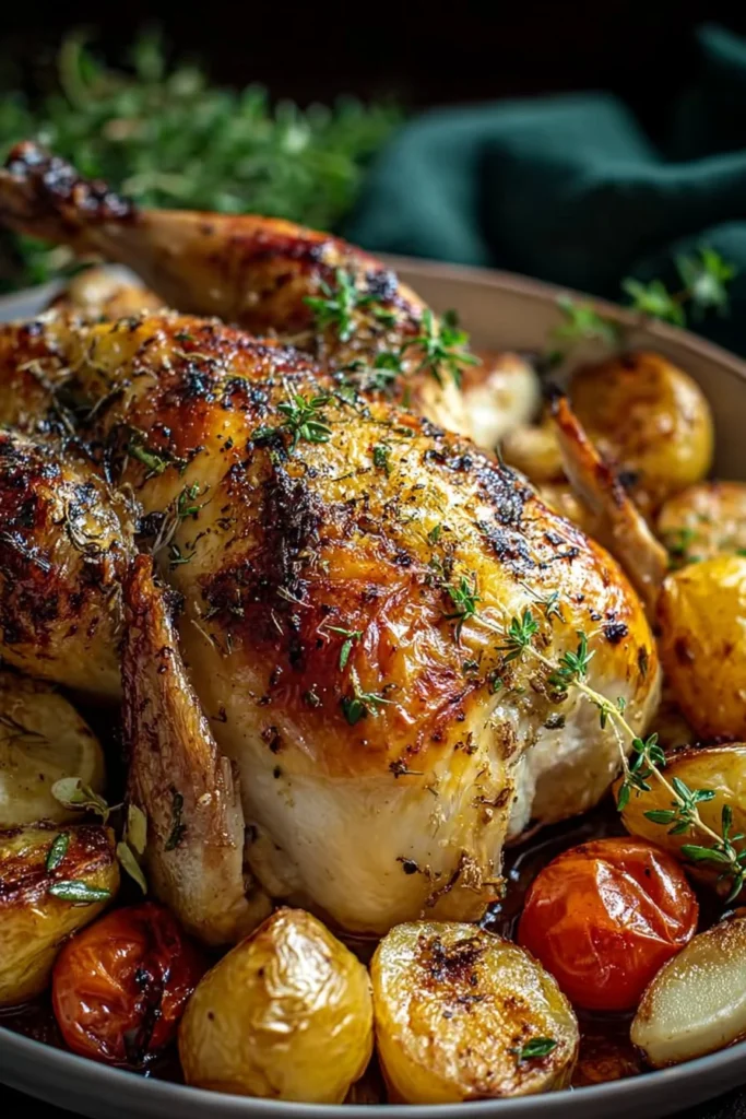Spicy Linguine with Clams and Shrimp in a white bowl