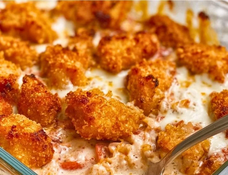 Cottage Cheese Chicken Parm Bowl with chicken, cheese, and a rich tomato sauce