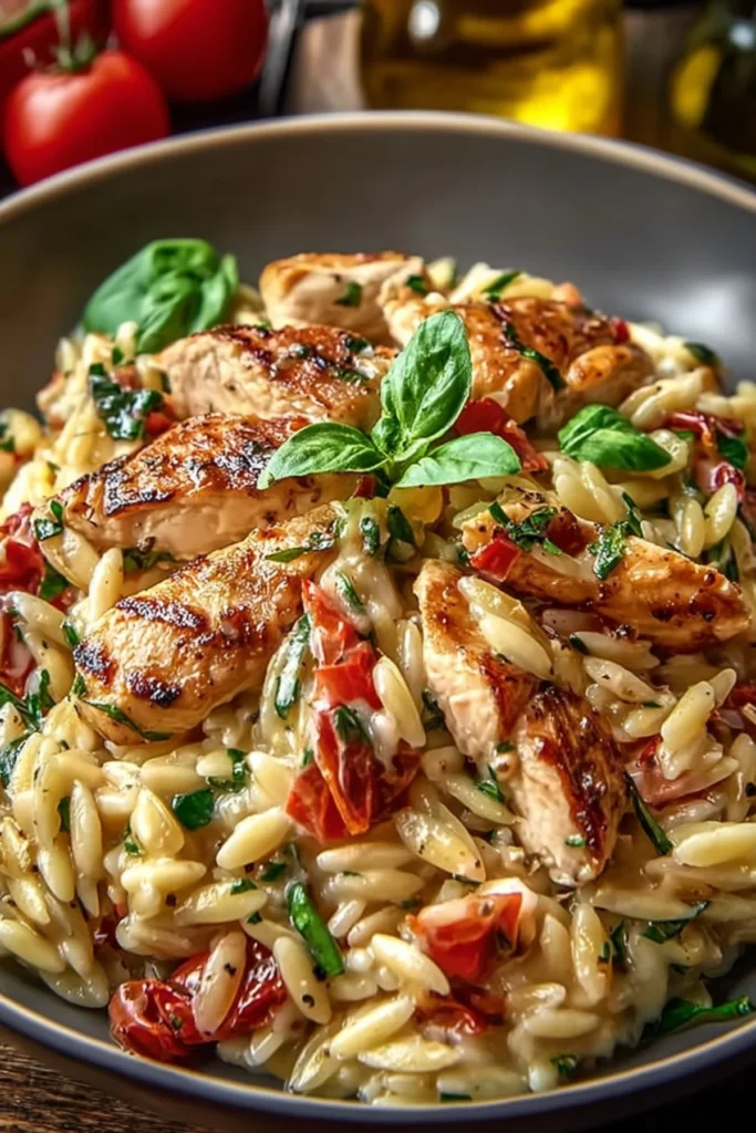 Creamy butter chicken with spices and herbs served on a plate