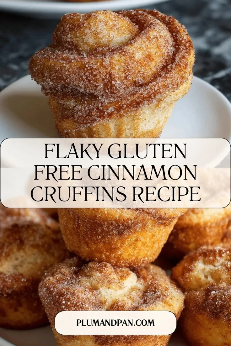 Freshly-baked gluten-free cruffins with a golden flaky crust