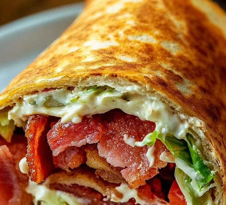 Healthy BLT wraps with secret sauce for a nutritious meal option