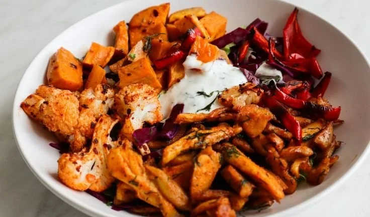 High-fiber high-protein meals showcasing colorful and nutritious dishes.