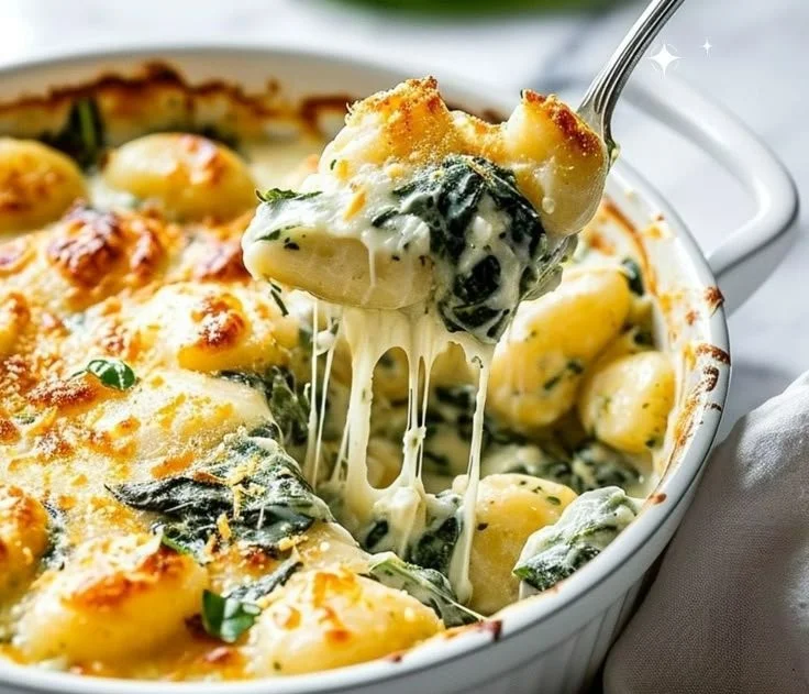 Delicious Pesto Gnocchi served in a bowl with fresh basil