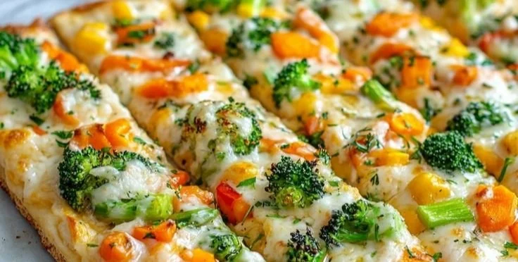 Platter of assorted cold appetizers finger foods ready for a party.