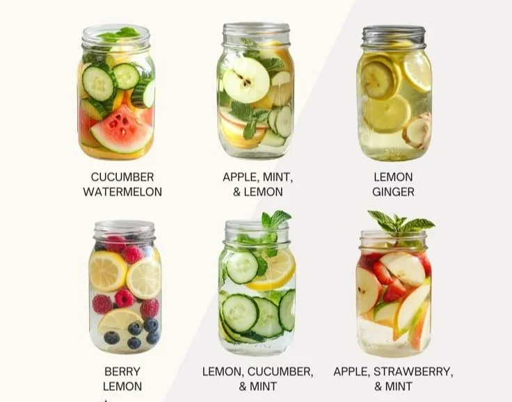 Refreshing water detox recipes for weight loss and clearer skin.