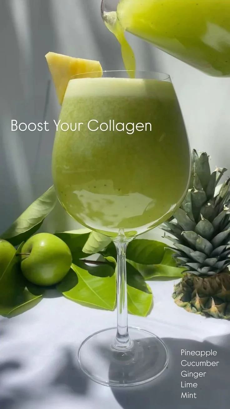 Collagen-boosting juice made with fresh ingredients for healthy skin.