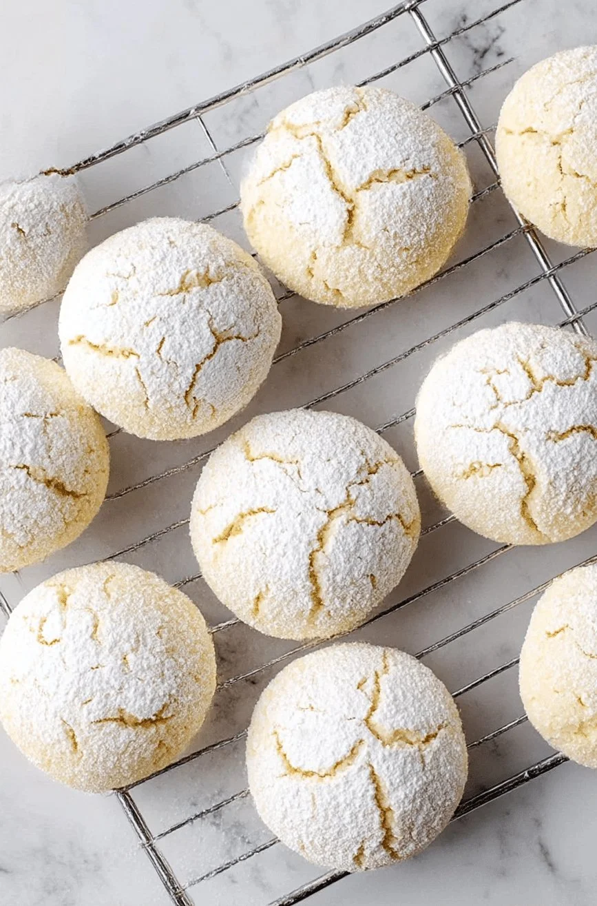 Delicious cream cheese cookies on a plate, ready to be enjoyed.