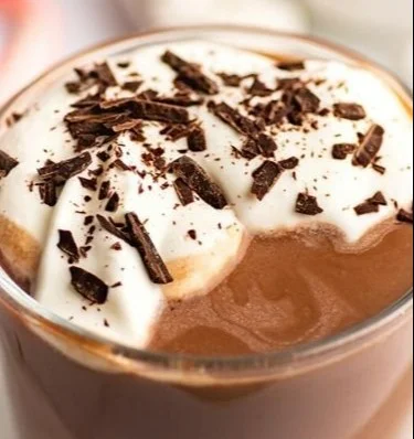 Delicious homemade crockpot hot chocolate in a cozy mug