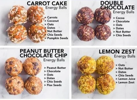 Delicious energy balls stacked on a plate as a healthy snack option.