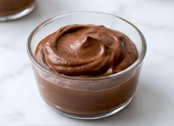 Delicious Keto Chocolate Mousse served in a bowl