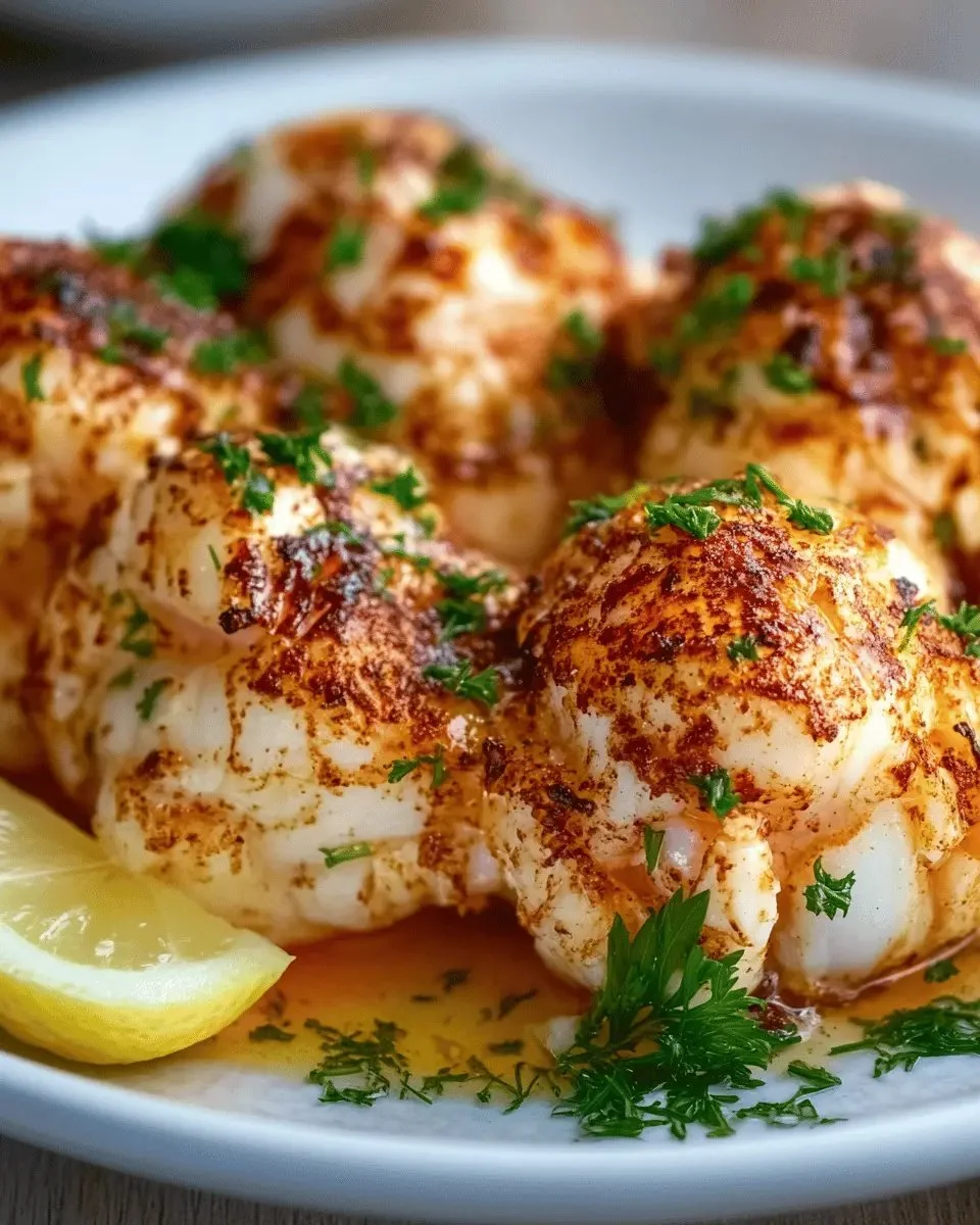 Delicious Lobster Crab Butter Bombs ready to serve.