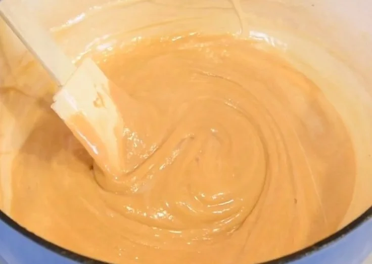 Delicious soft and chewy peanut butter rice krispie treats on a plate