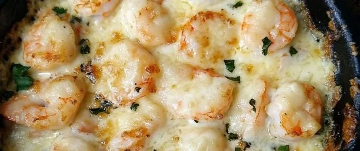 Delicious shrimp cargot served in a beautiful dish from Charleston's culinary scene.