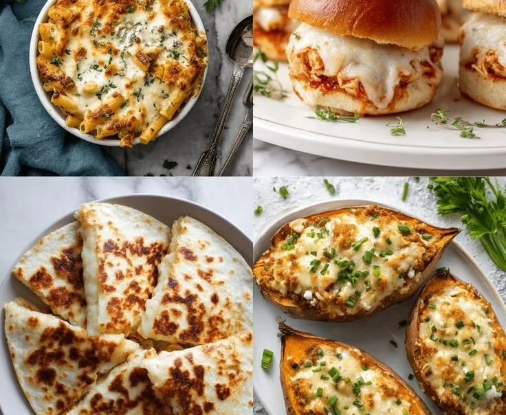 Healthy high-protein family meal recipes featuring nutritious ingredients.