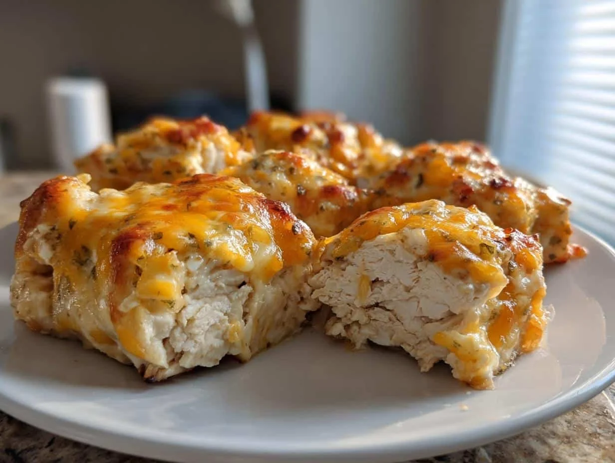 4-Ingredient Ranch Chicken Bake served on a plate, showcasing a delicious dinner option.