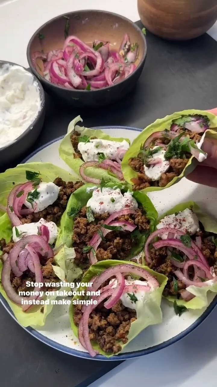 Plate of high-protein meals for weight loss and fat burning