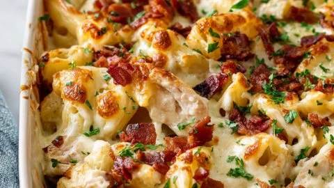 Deliciously baked Crazy Good Casserole served in a dish, perfect for family meals.