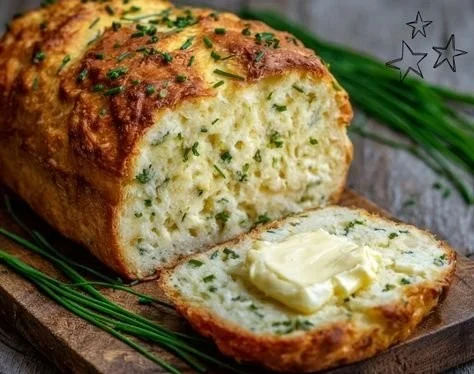 High-protein cottage cheese bread loaf fresh out of the oven