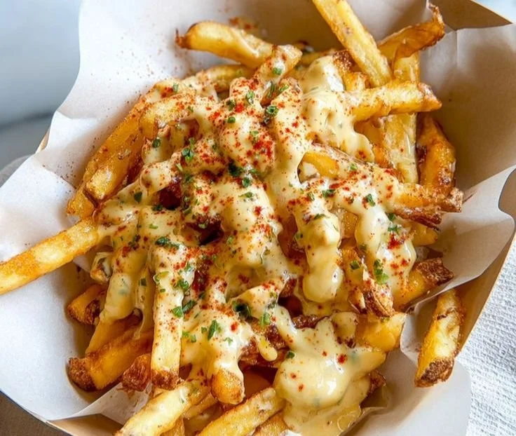 Plate of Louisiana Voodoo Fries inspired by Wingstop's recipe