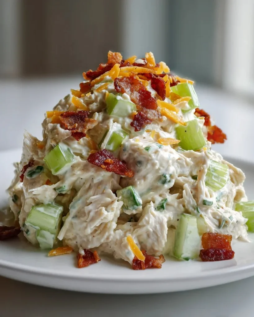 Delicious Million Dollar Chicken Salad featuring fresh ingredients and savory flavors