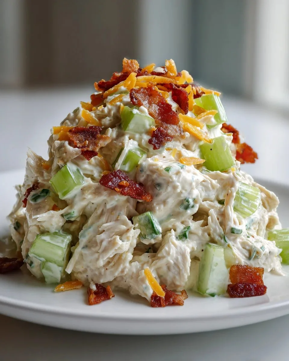 Delicious Million Dollar Chicken Salad featuring fresh ingredients and savory flavors