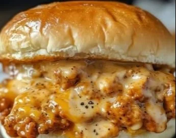 Delicious Cajun Chicken Sloppy Joes served with fresh toppings