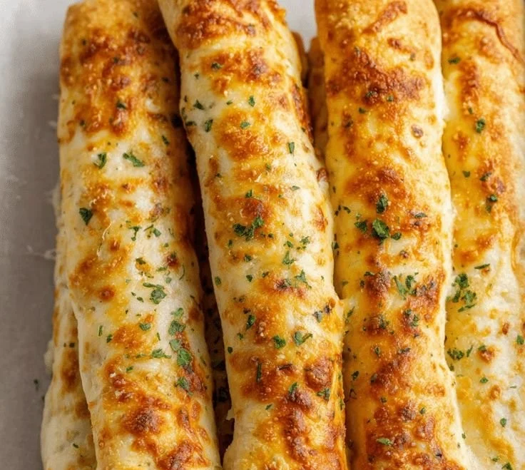 Delicious cheesy taco sticks served on a platter