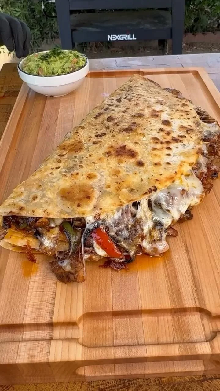 Delicious Chicken Fajita Quesadillas with vibrant colors and toppings