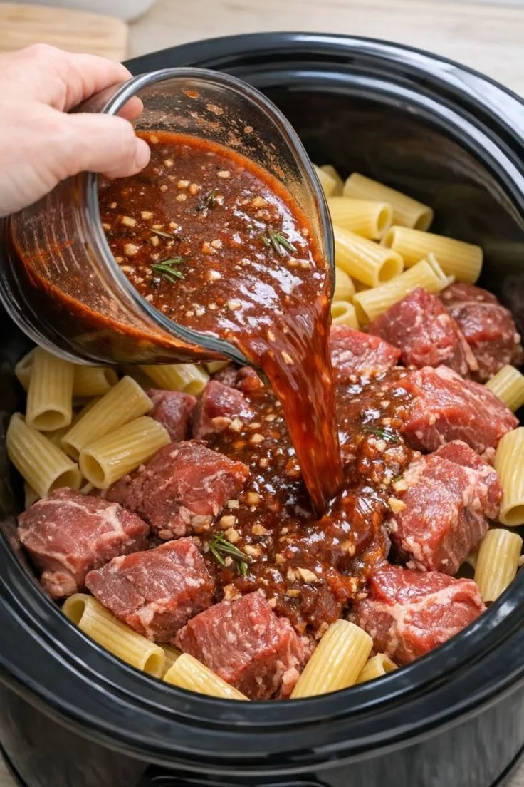 Slow Cooker Beef Chuck cooked to perfection in a savory sauce