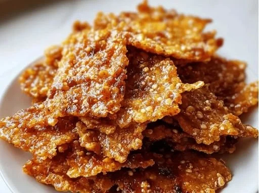 Plate of crispy Taco Crackers topped with salsa and cheese