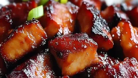 Delicious Char Siu Chicken ready to serve, featuring a rich glaze and vibrant colors.